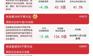 创业板指震荡调整，关注创业板ETF（159915）等产品配置机遇