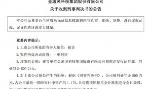 金通灵子公司“摊上事”：资不抵债被债权方申请破产清算，还欠母公司1.56亿元巨款