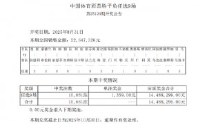 勒沃库森马竞客战皆平 足彩任九开10661注1359元