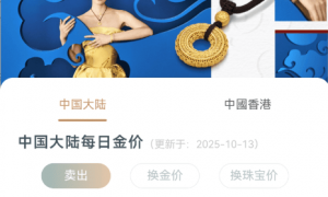 现货黄金又创历史新高 国内品牌金饰克价最高涨至1183元
